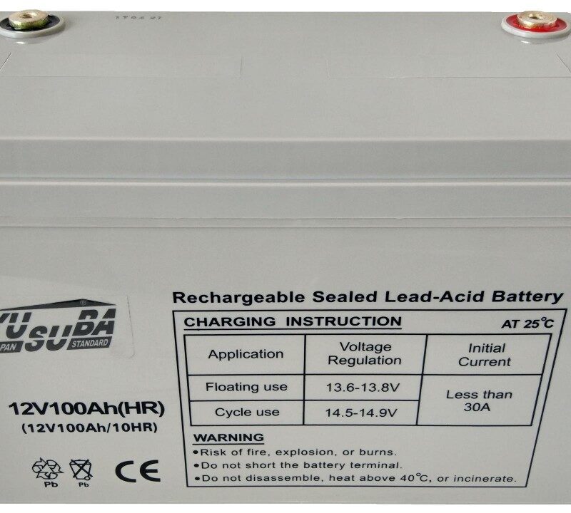 ΜΠΑΤΑΡΙΑ 12V100AH YUSUBA VRLA AGM